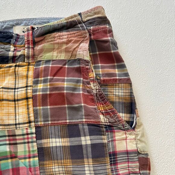 J.Crew Vintage Madras Patchwork Shorts 33 Relaxed Fit | 100% Cotton – Flawed - Picture 13 of 15